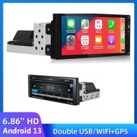 Автомобильная магнитола 6,9'' 1 din, WIFI Android GPS-навигатор Carplay