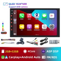 Универсальная магнитола для авто, Android 14, Bluetooth-модуль, GPS-навигация, Wi-Fi