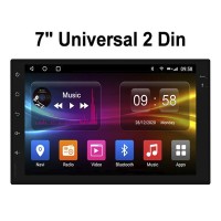 Автомагнитола 2DIN  ARM Cortex A7  Android 14, Wi-Fi, Bluetooth, 2-32GB, GPS-навигация